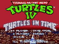 une photo d'Ã©cran de Teenage Mutant Ninja Turtles IV - Turtles In Time sur Nintendo Super Nes
